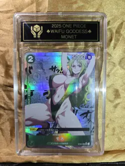 MONET One Piece Waifu Goddess Manga Card CUSTOM MADE Black label - Image 1