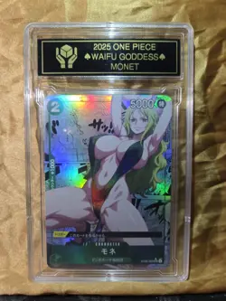 MONET One Piece Waifu Goddess Manga Card CUSTOM MADE Black label - Image 3