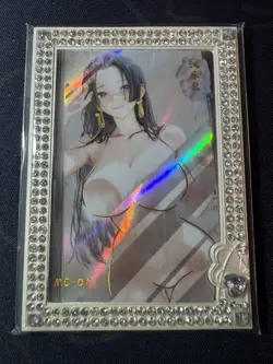 Goddess Boa Hancock Diamond Card Metal Shower Waifu Doujin Case Prize One Piece - Image 1