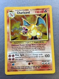 charizard 4/102 base set Pokemon Card-Good condition - Image 1