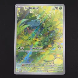 Pokemon TCG Card Bulbasaur 166/165 S&V 151 Illustration Rare *English* - NM - Image 1