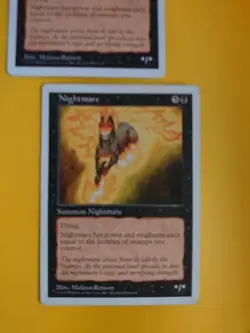 Nightmare x2 Summon Nightmare. Old Vintage. Magic the Gathering 2 Card - Image 2