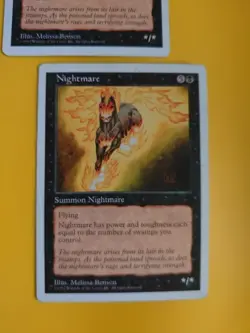 Nightmare x2 Summon Nightmare. Old Vintage. Magic the Gathering 2 Card - Image 3