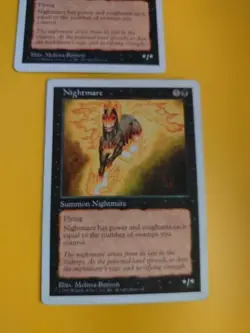 Nightmare x2 Summon Nightmare. Old Vintage. Magic the Gathering 2 Card - Image 4