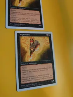 Nightmare x2 Summon Nightmare. Old Vintage. Magic the Gathering 2 Card - Image 5