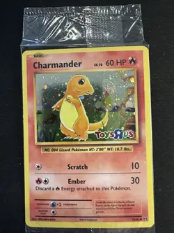 Pokemon Charmander Holo Card #9/108 Toys R Us 2016 Unplayed Sealed CHARMANDER - Image 3