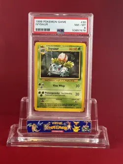 1999 Pokemon Base IVYSAUR Card #30/102 PSA 8 - Image 1
