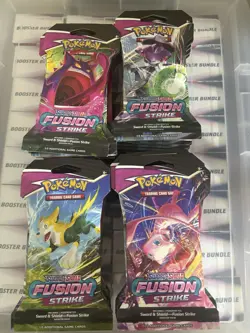 Fusion Strike Sleeved Booster Pack x 41 Sword & Shield Pokemon Card Game - Image 1