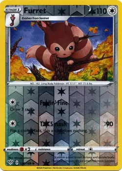 Furret 136/189 Reverse Holo | Darkness Ablaze | Pokemon Card - Image 1