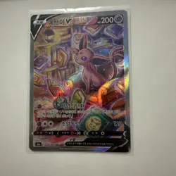 Espeon v 081/069 SR S6a Eevee Heroes Korean Pokemon Card Near Mint - Image 1