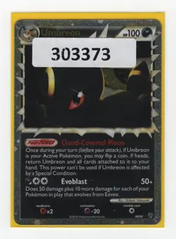 (303373) UMBREON PRIME 86/90 Ultra Rare Holo HGSS Undaunted Pokemon Card - NEW - Image 1