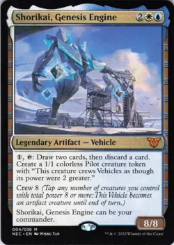 MTG Shorikai, Genesis Engine (4) | NM | Commander: Kamigawa: Neon Dynasty {NEC} - Image 1