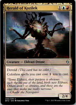 Herald of Kozilek Battle for Zendikar MTG NM - Image 1