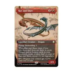 WOTC Avatar: The Last Airbender Ran and Shaw (Borderless) (R) (Foil) NM - Image 1