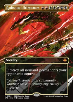 MTG Ruinous Ultimatum - Borderless, NM-Mint, English Special Guests - Image 1