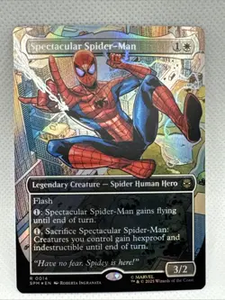 MTG - NM - Spectacular Spider-Man (Borderless) Marvel's Spider-Man Foil - Image 1