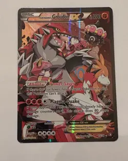 Pokemon TCG Team Magma's Groudon EX 15/34 Double Crisis Holo Rare - Image 2
