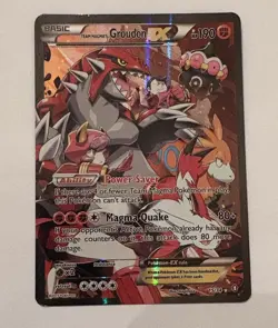 Pokemon TCG Team Magma's Groudon EX 15/34 Double Crisis Holo Rare - Image 3