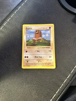 Pokemon TCG Diglett Base Set 47/102 Regular 1st Edition Common - Image 1