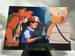 Pokemon Topps Mewtwo Strikes Back #13 The Invitation HOLO BLUE LOGO NM/M 1999 - Image 1