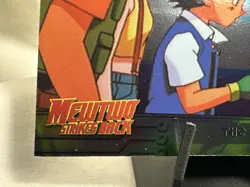 Pokemon Topps Mewtwo Strikes Back #13 The Invitation HOLO BLUE LOGO NM/M 1999 - Image 3