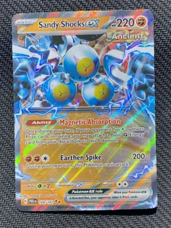 Pokemon Sandy Shocks EX 108/182 Paradox Rift Holo Double Rare NEAR MINT - Image 1