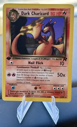 2000 Pokemon Rocket 21 Dark Charizard 1st Edition - Image 1