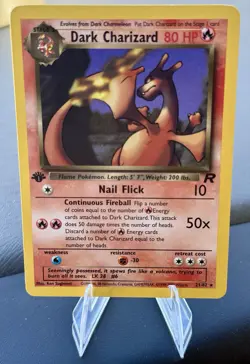 2000 Pokemon Rocket 21 Dark Charizard 1st Edition - Image 2