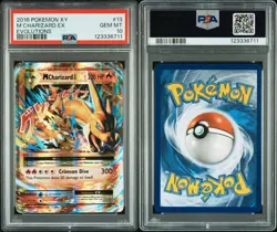 2016 POKEMON XY EVOLUTIONS #13 M CHARIZARD EX PSA 10 - Image 3