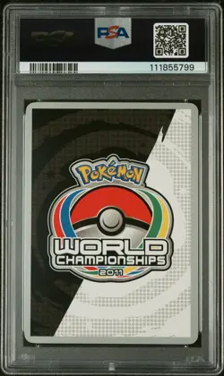 2011 POKEMON WORLD CHAMPIONSHIPS PROMO TWINBOAR RAYQUAZA & DEOXYS LEGEND PSA 7 - Image 2