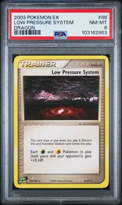 2003 POKEMON EX DRAGON #86 LOW PRESSURE SYSTEM PSA 8 - Image 1