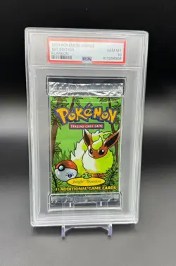 1999 Pokemon Jungle 1st Edition Booster Pack Flareon Artwork PSA 10 Gem Mint - Image 1