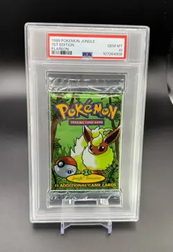 1999 Pokemon Jungle 1st Edition Booster Pack Flareon Artwork PSA 10 Gem Mint - Image 2