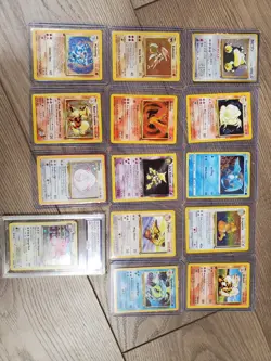 Lot Of 14 Pokemon Fossile, Jungle, Base Set 1st edition, Team Rocket, German - Image 1