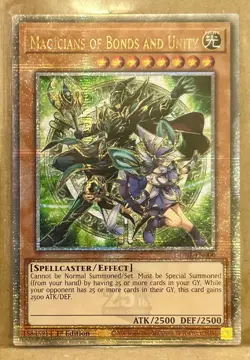 Yu-Gi-Oh! Magicians of Bonds and Unity DUNE-EN000 Quarter Century Secret Rare - Image 1