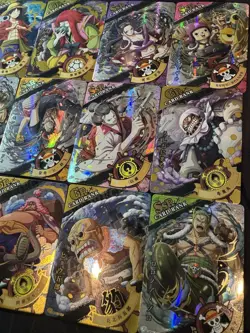 One Piece Set of 18 Collectible Character Anime SSR SR Cards CCG Luffy Sanji - Image 5