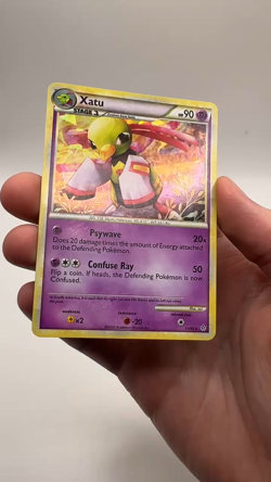 Xatu 11/95 Pokemon Card - Cracked Ice Holo - 2010 HGSS Unleashed LP - Image 2