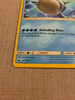 Pokemon Card Wailord Cosmos Holo 40/168 Stage 1 Water 2018 TCG - Image 2