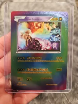 Eevee Evolutions Rainbow Foil Fan Art Vinyl Collector Pokemon Card - Image 1