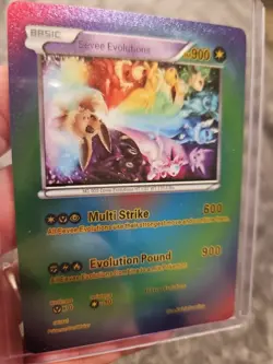 Eevee Evolutions Rainbow Foil Fan Art Vinyl Collector Pokemon Card - Image 4
