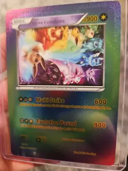 Eevee Evolutions Rainbow Foil Fan Art Vinyl Collector Pokemon Card - Image 5
