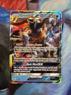 Greninja GX SM197 Holo Black Star Promo Pokemon Card LP - Image 1