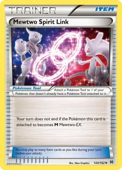 Mewtwo Spirit Link 144/162 BREAKthrough Pokemon Card NM - Image 1