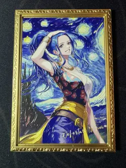 Goddess Van Gogh Vivi Numbered Metal Card Sexy Waifu Doujin One Piece Character - Image 1
