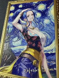 Goddess Van Gogh Vivi Numbered Metal Card Sexy Waifu Doujin One Piece Character - Image 4