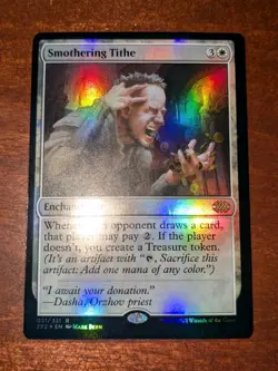 MTG: Smothering Tithe FOIL #31, NM Double Masters 2022 Chase Enchantment Card!! - Image 1