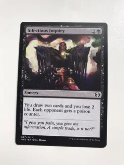 Infectious Inquiry MTG Magic the Gathering Card NM Near Mint ONE - Image 1