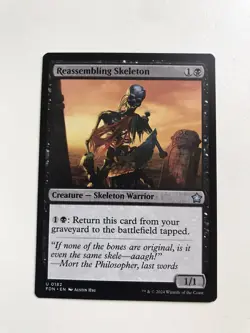 Reassembling Skeleton MTG Magic the Gathering Card NM Near Mint FDN - Image 1