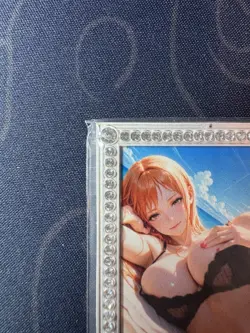 Goddess Nami Black Bikini Diamond Metal Card Waifu Doujin Case Prize One Piece - Image 2