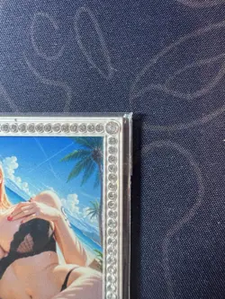 Goddess Nami Black Bikini Diamond Metal Card Waifu Doujin Case Prize One Piece - Image 3
